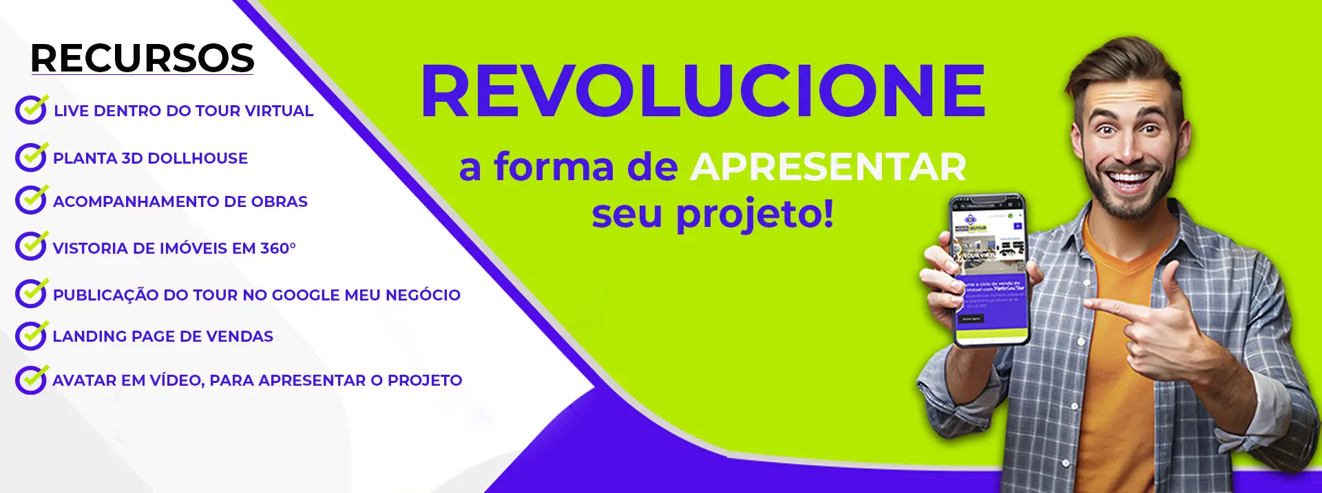 Plataforma para criar e hospedar tour virtual 360